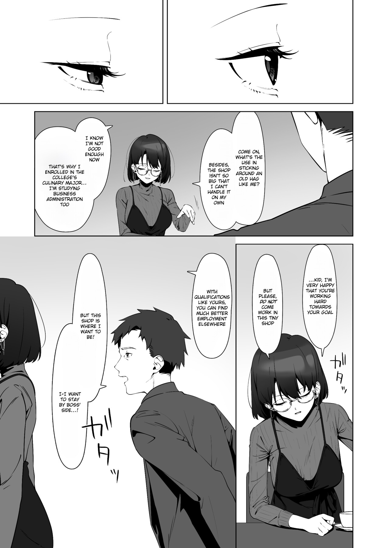 Hentai Manga Comic-My first sexual experience was with the boss of the cafe I'd been going to for 16 years-Read-8